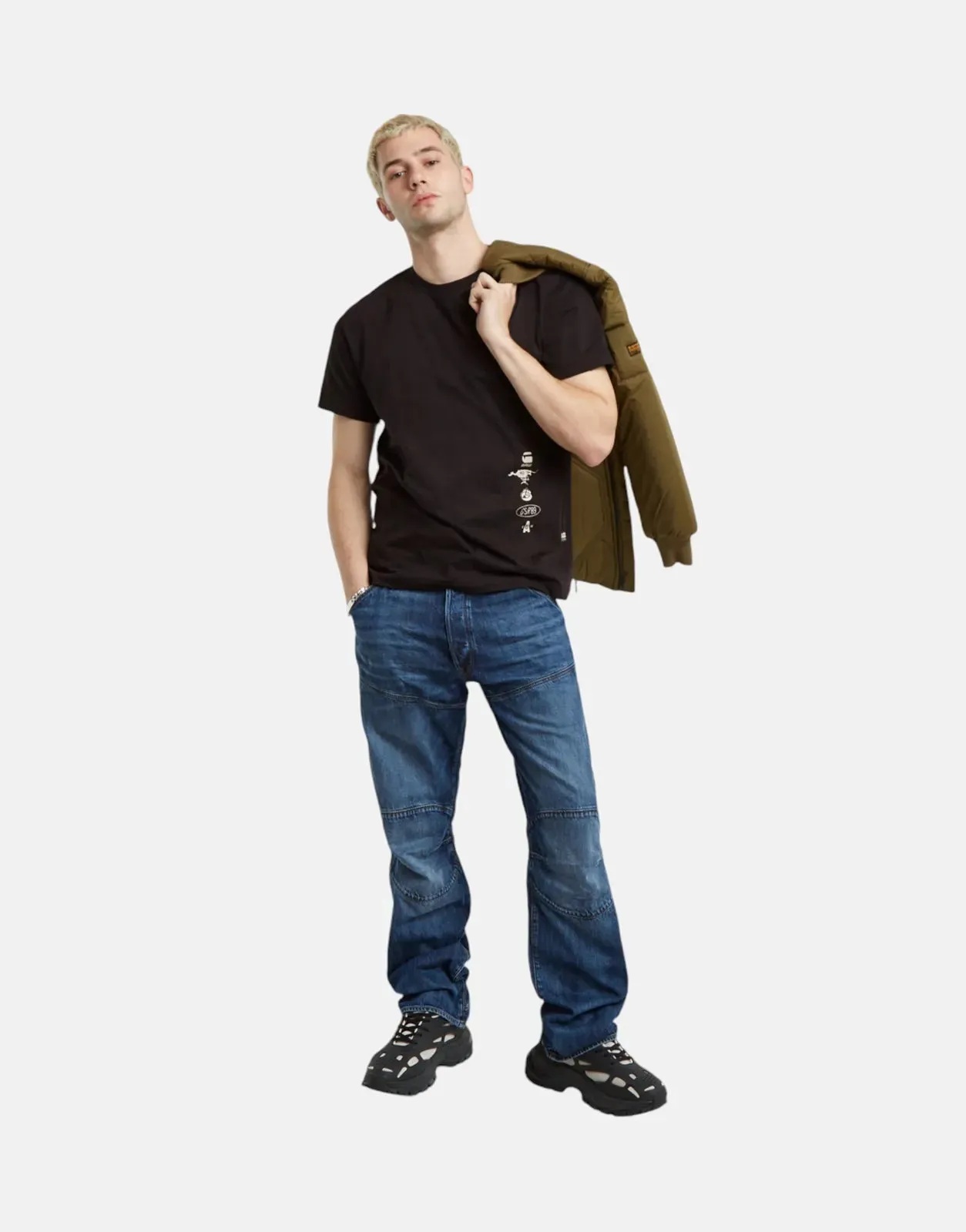 G-Star RAW Poster Back Graphic T-Shirt Dk Black