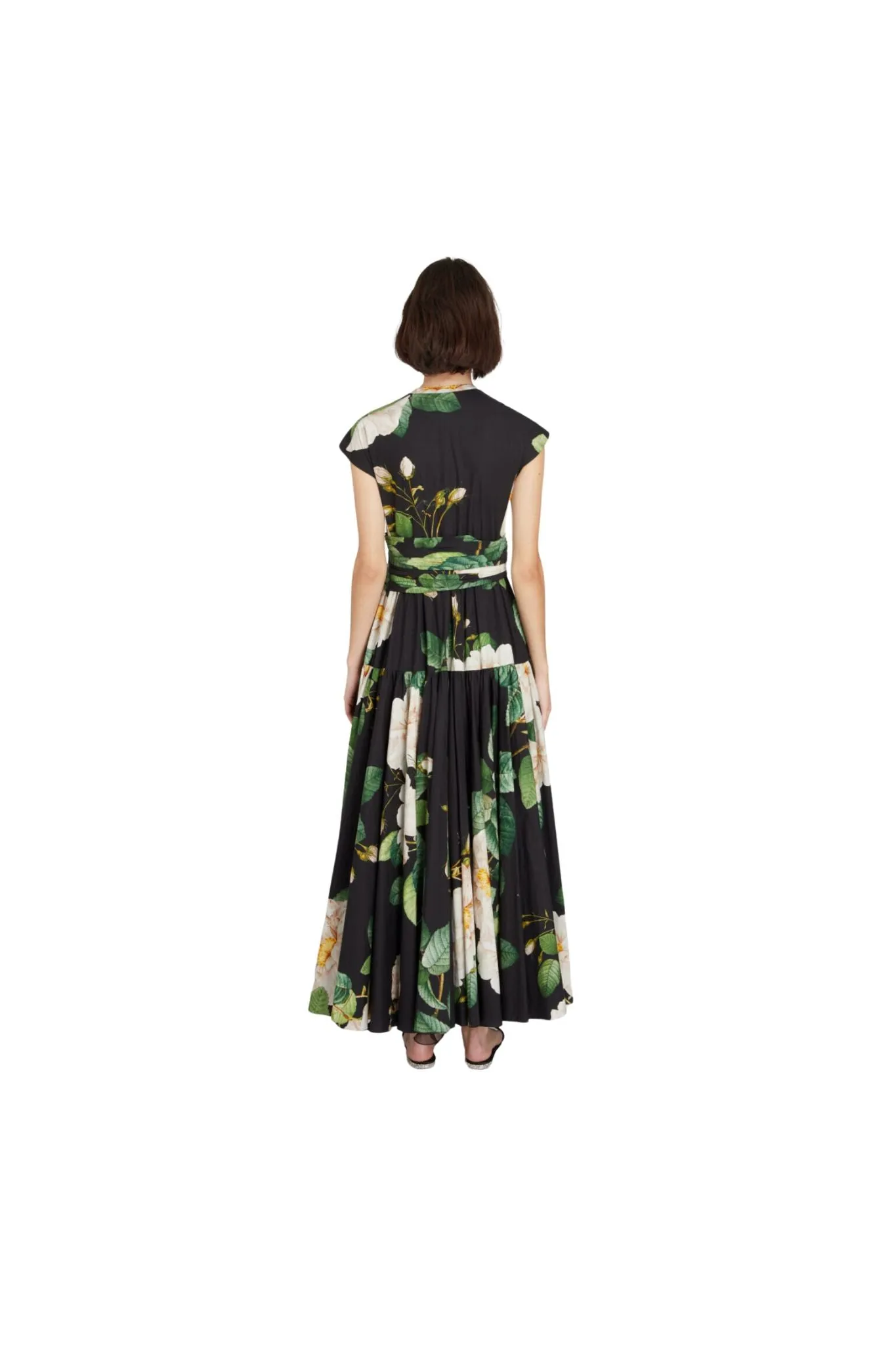 Giambattista Valli Giant Bloom Popeline Dress