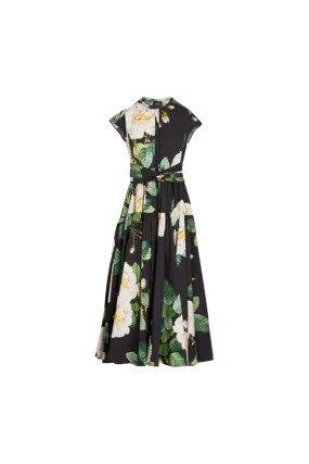 Giambattista Valli Giant Bloom Popeline Dress