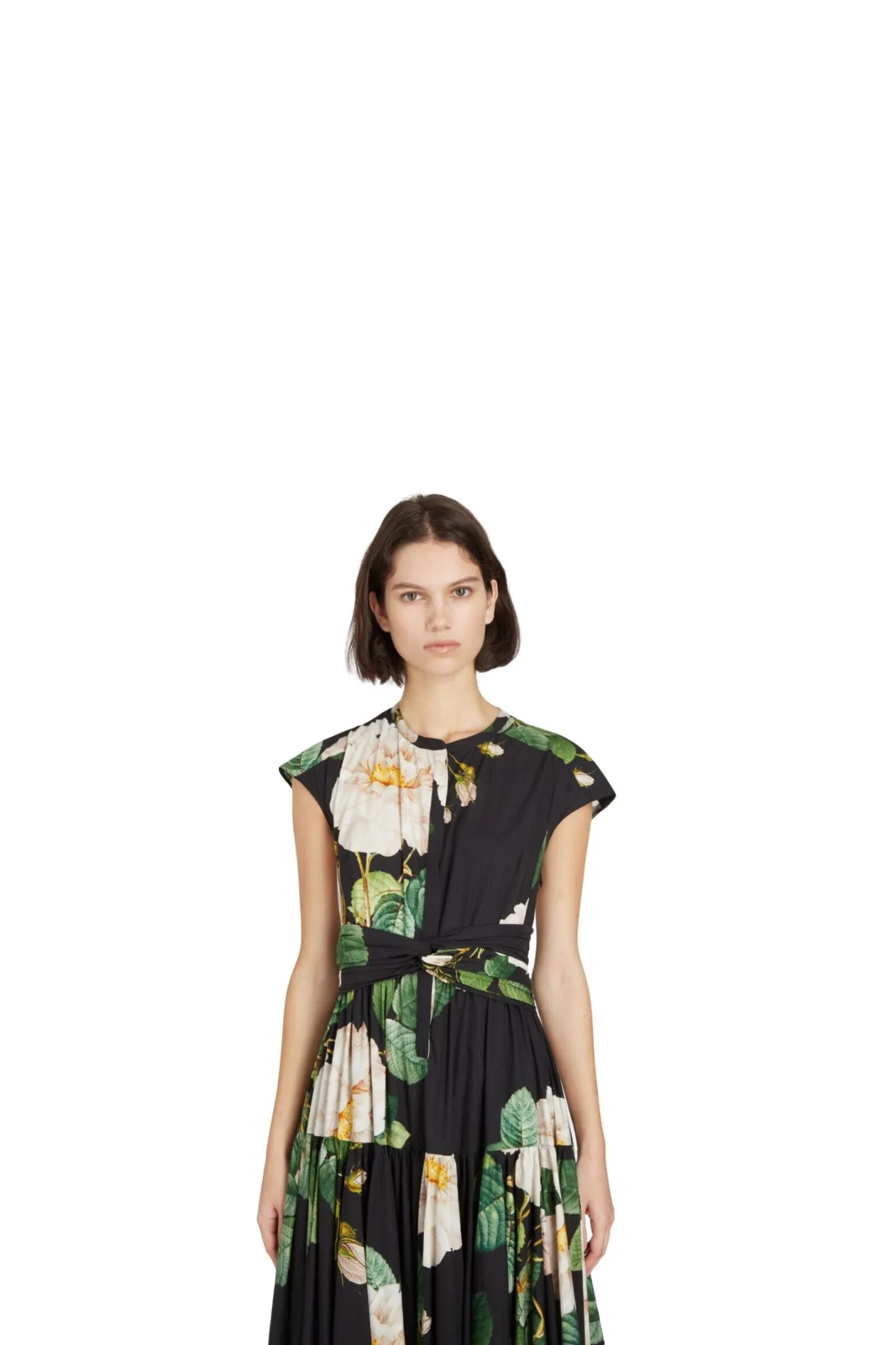 Giambattista Valli Giant Bloom Popeline Dress