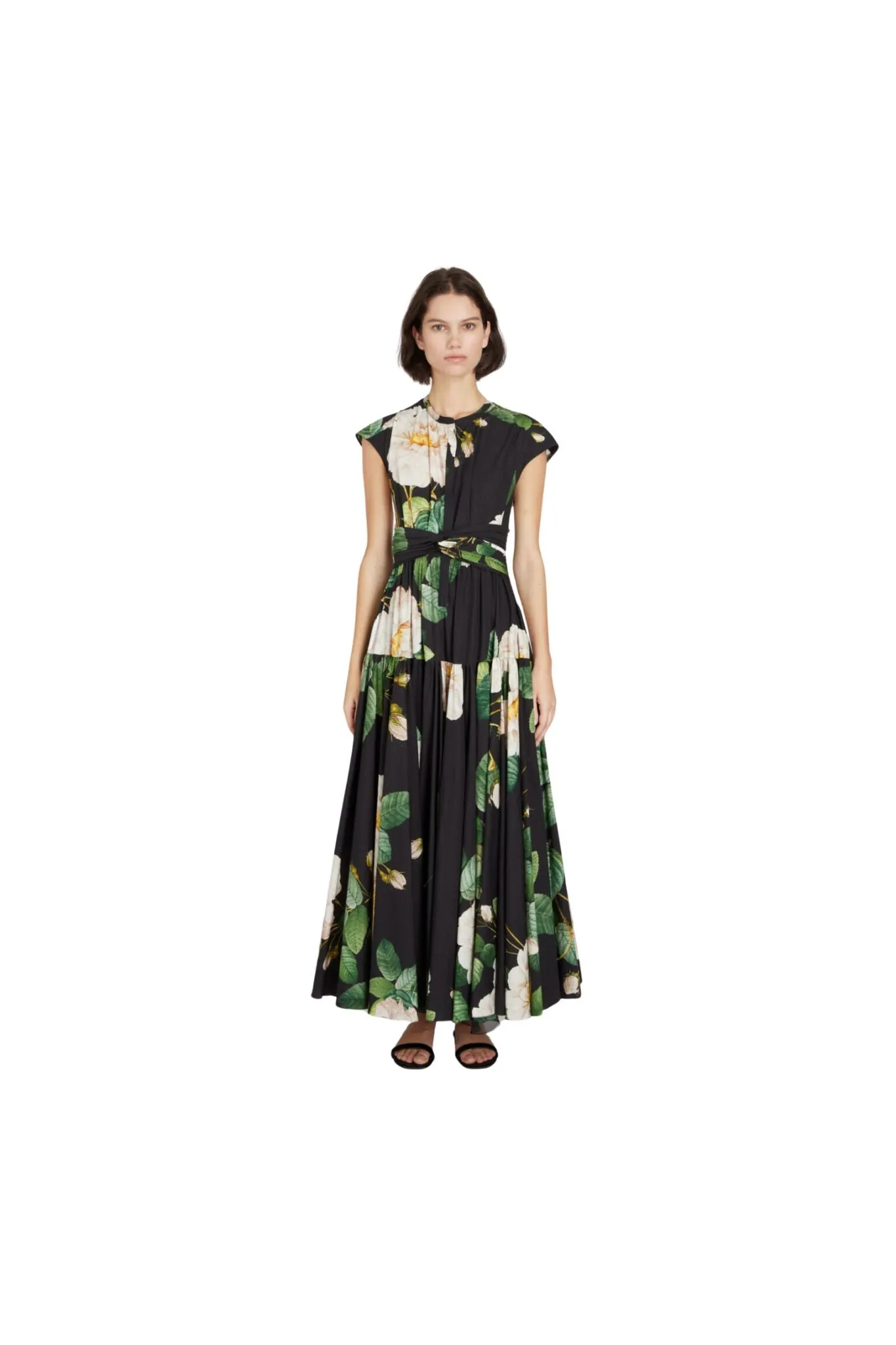 Giambattista Valli Giant Bloom Popeline Dress