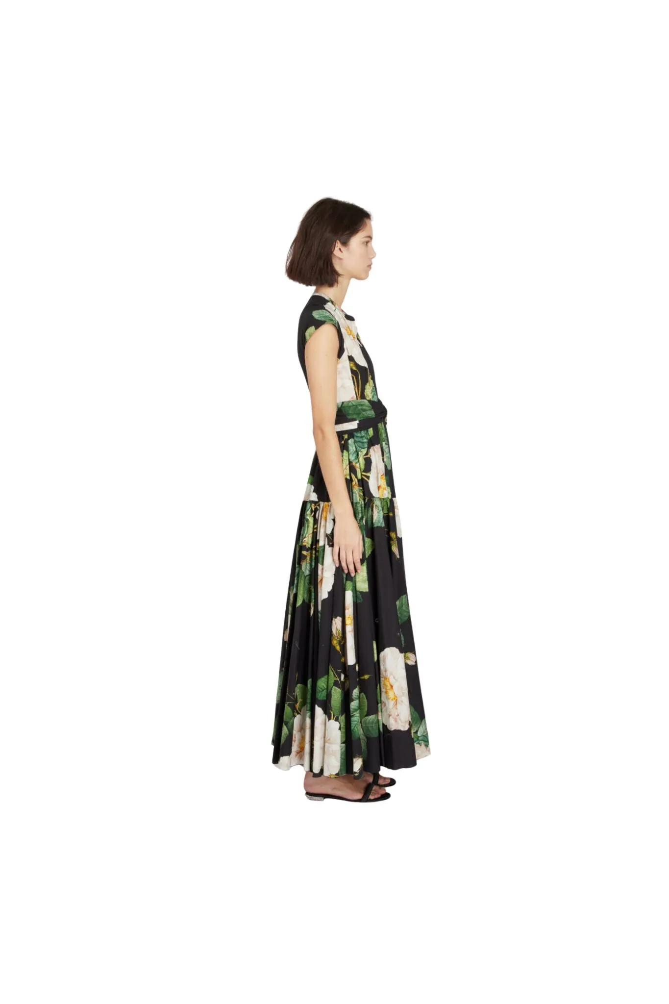 Giambattista Valli Giant Bloom Popeline Dress