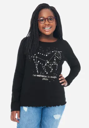 Graphic Scoop Neck Tee