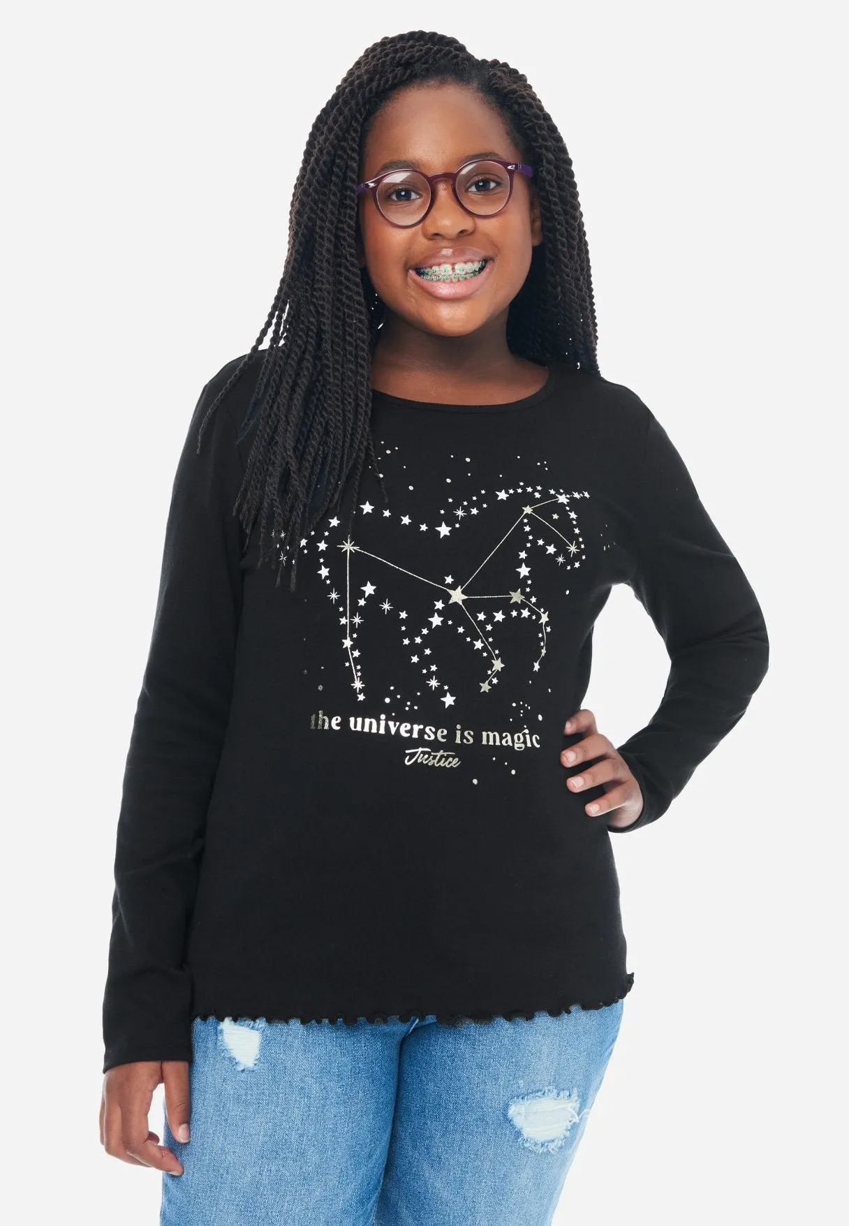 Graphic Scoop Neck Tee
