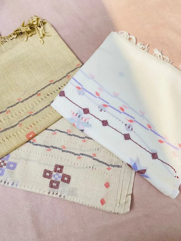 Handmade Pure Woolen Tarkashi Stoler Mini Shawl