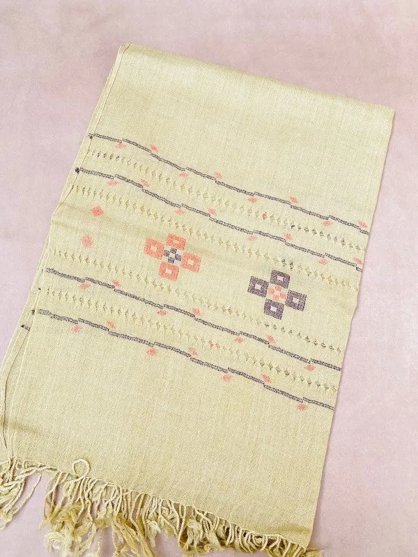 Handmade Pure Woolen Tarkashi Stoler Mini Shawl