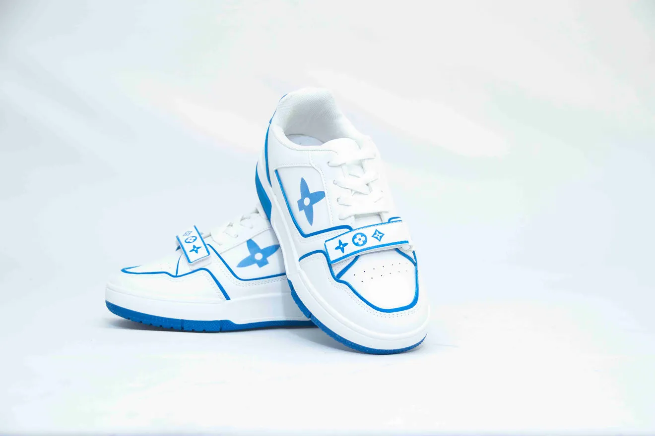K7 Leather White Royal LV Sneaker