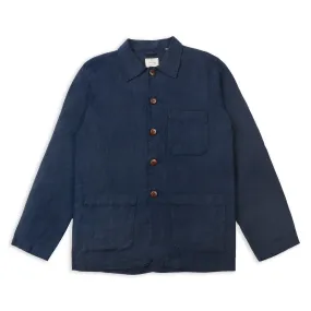 Linen Iffley Jacket - Navy