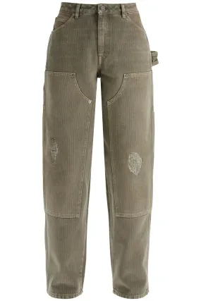 MARLEY PAINTER JEANS IN PINSTRIP