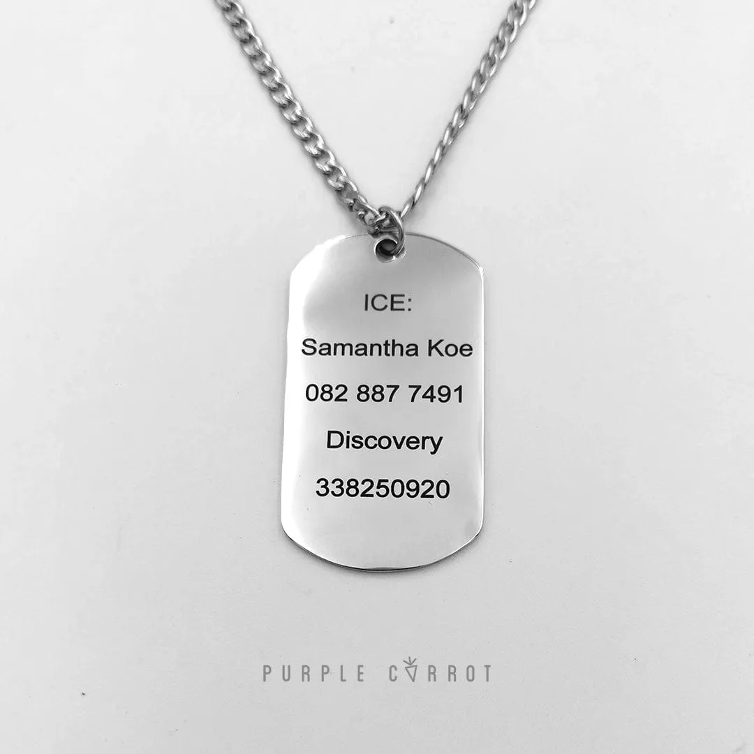 Medical Dogtag Necklace