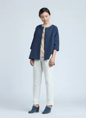 Midnight Navy Past Mid Length Sleeve Top