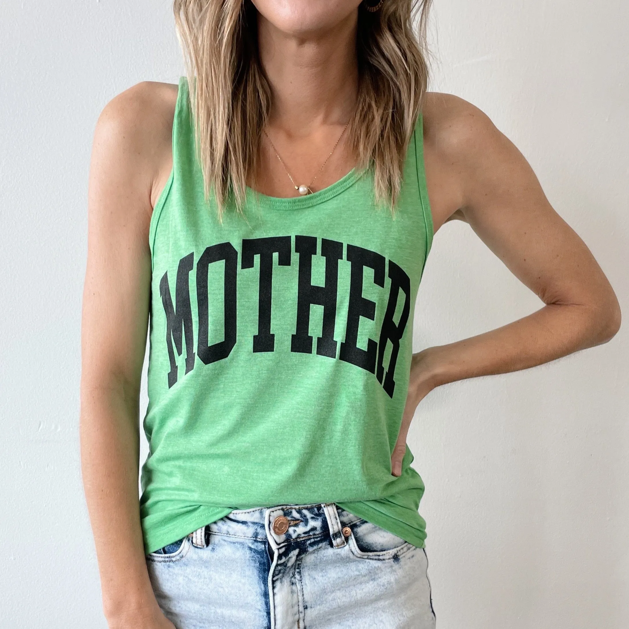 Mother • Green Unisex Tank