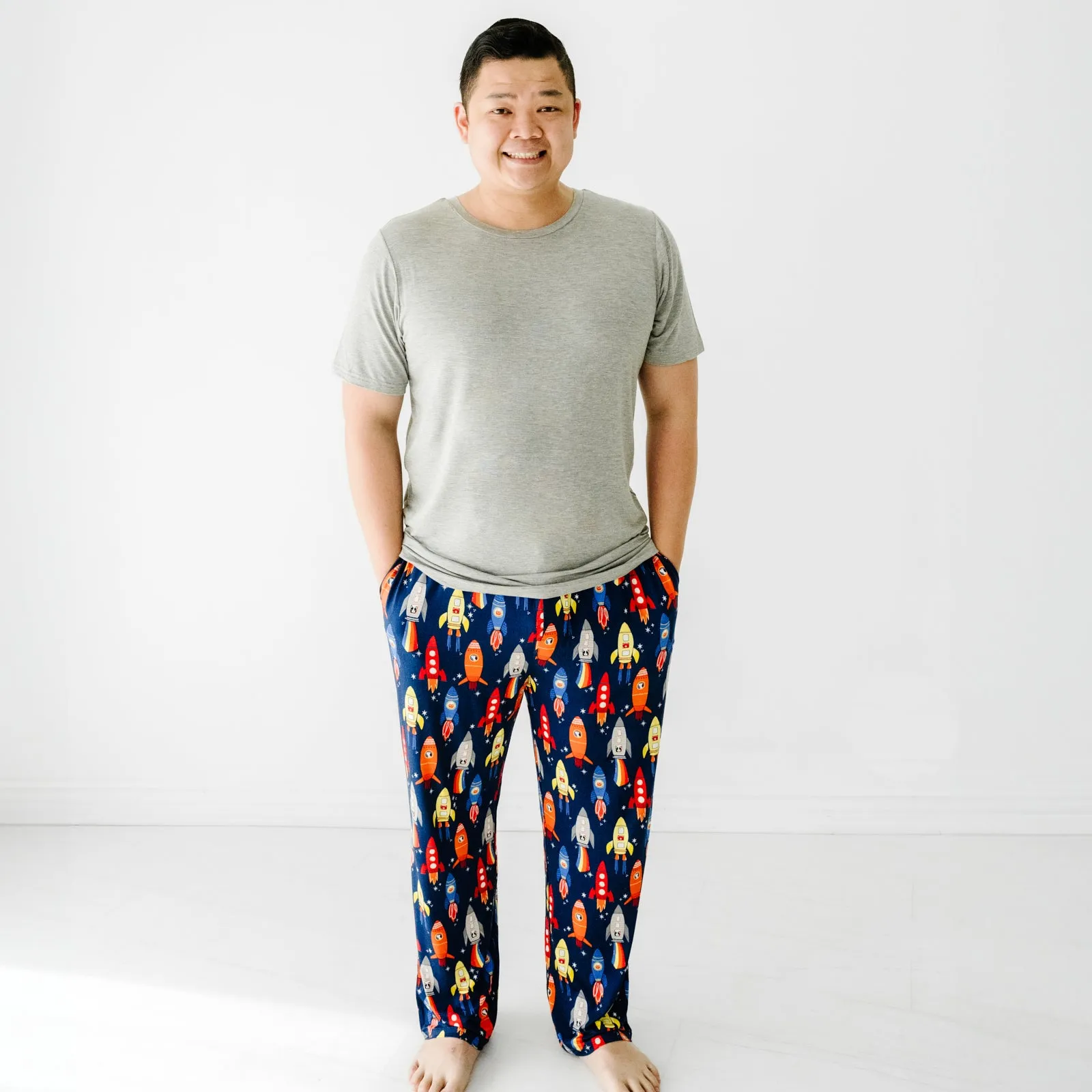 Navy Space Explorer Men's Pajama Pants