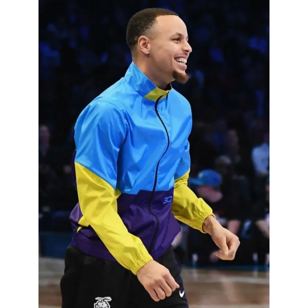 NBA Color Block Stephen Curry Jacket