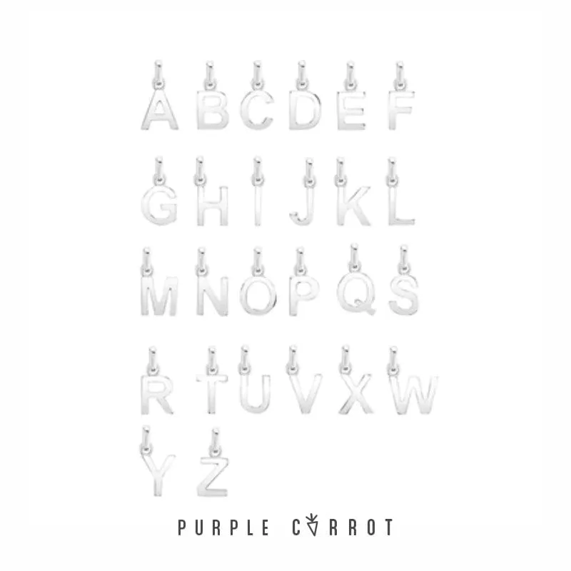 Personalised Alphabet Letter Pendant(s) Necklace