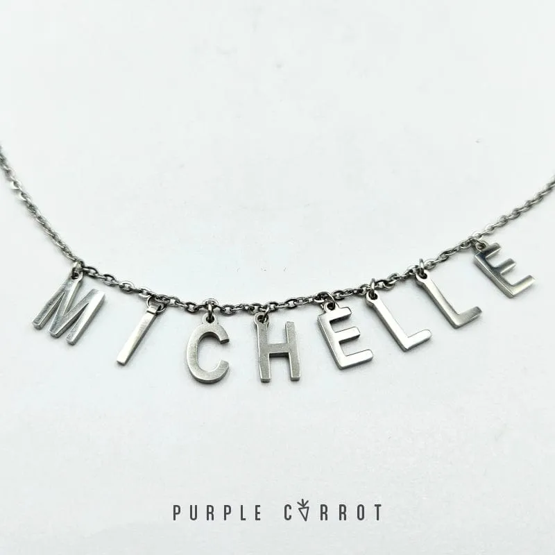 Personalised Alphabet Letter Pendant(s) Necklace