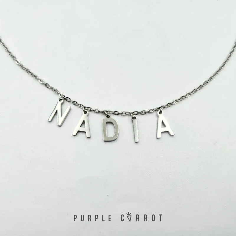 Personalised Alphabet Letter Pendant(s) Necklace