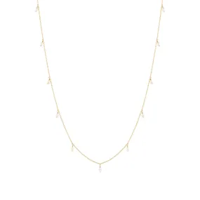 Prim Freshwater Pearl Necklace - Gold