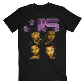 Retro Purple Logo Black Tee