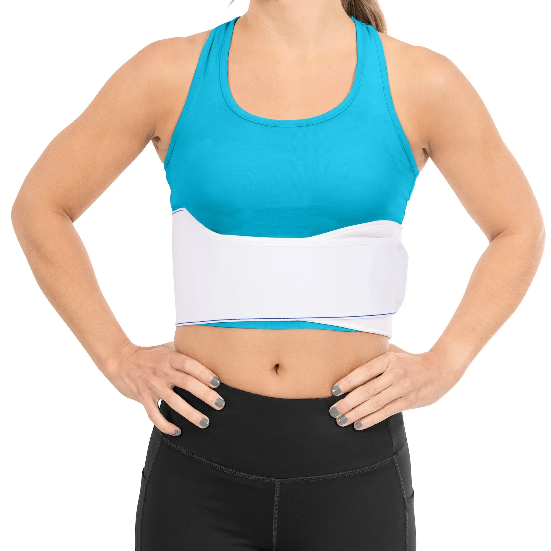 Rib Compression Wrap | Injury Belt and Chest Binder Brace for Sore, Bruised or Broken Ribs Recovery