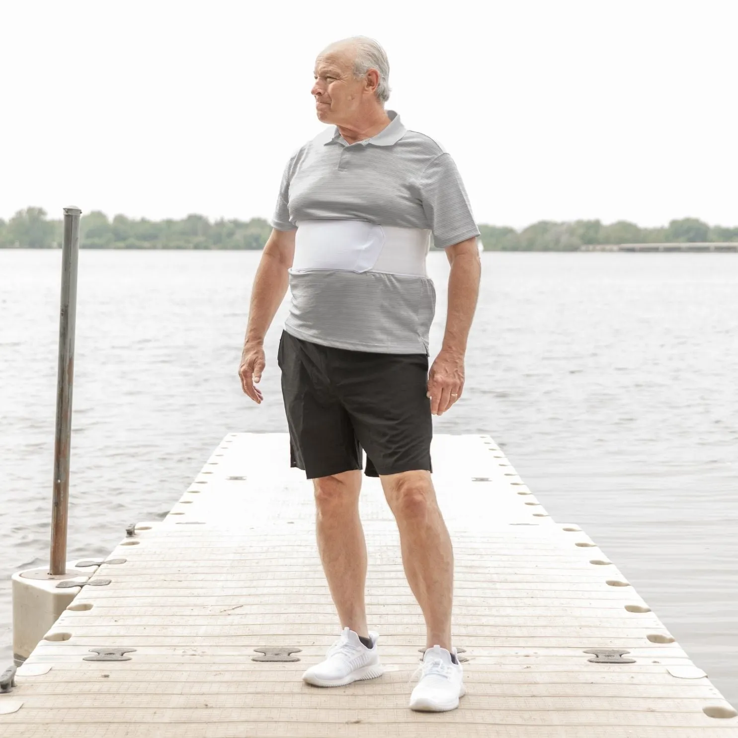 Rib Compression Wrap | Injury Belt and Chest Binder Brace for Sore, Bruised or Broken Ribs Recovery