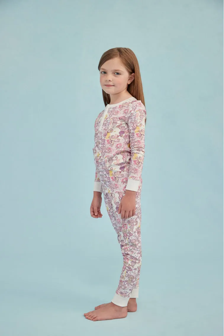 Roller Rabbit x LoveShackFancy Preppy Patchwork Kids Pajama