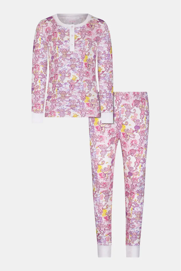 Roller Rabbit x LoveShackFancy Preppy Patchwork Kids Pajama