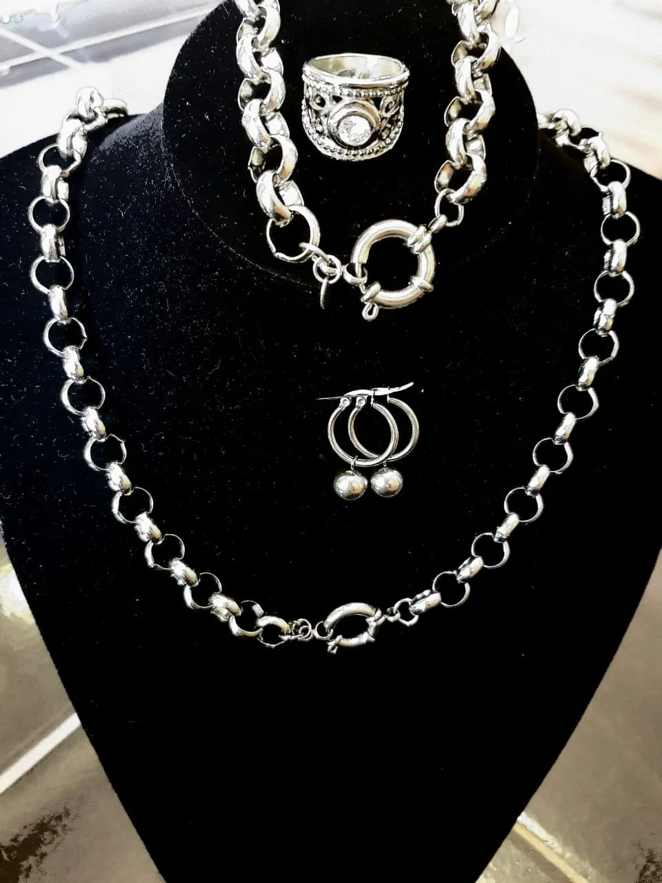 Roly Poly Set (Necklace   Bracelet   Ring   earrings)