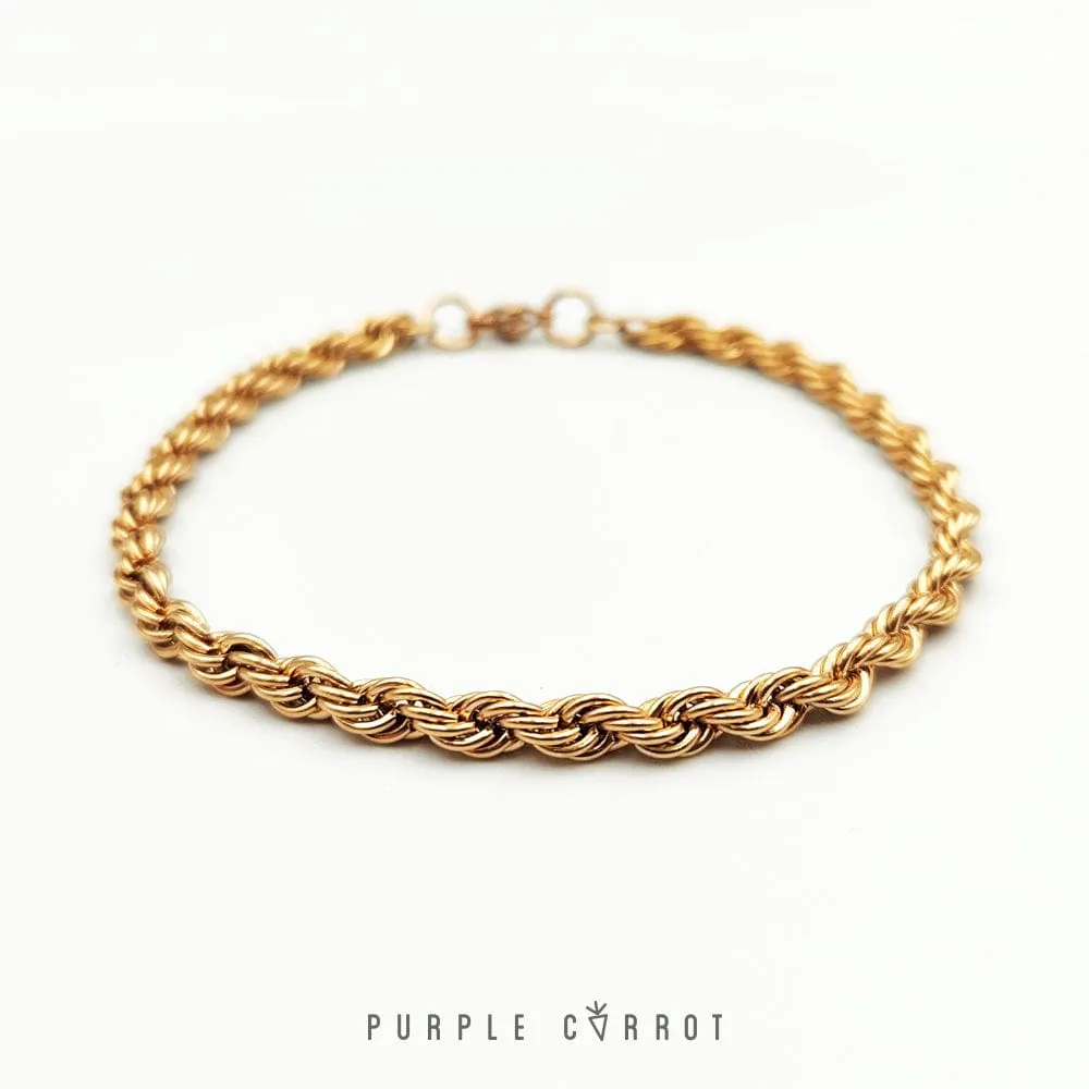 Rose Gold Spiral Bracelet
