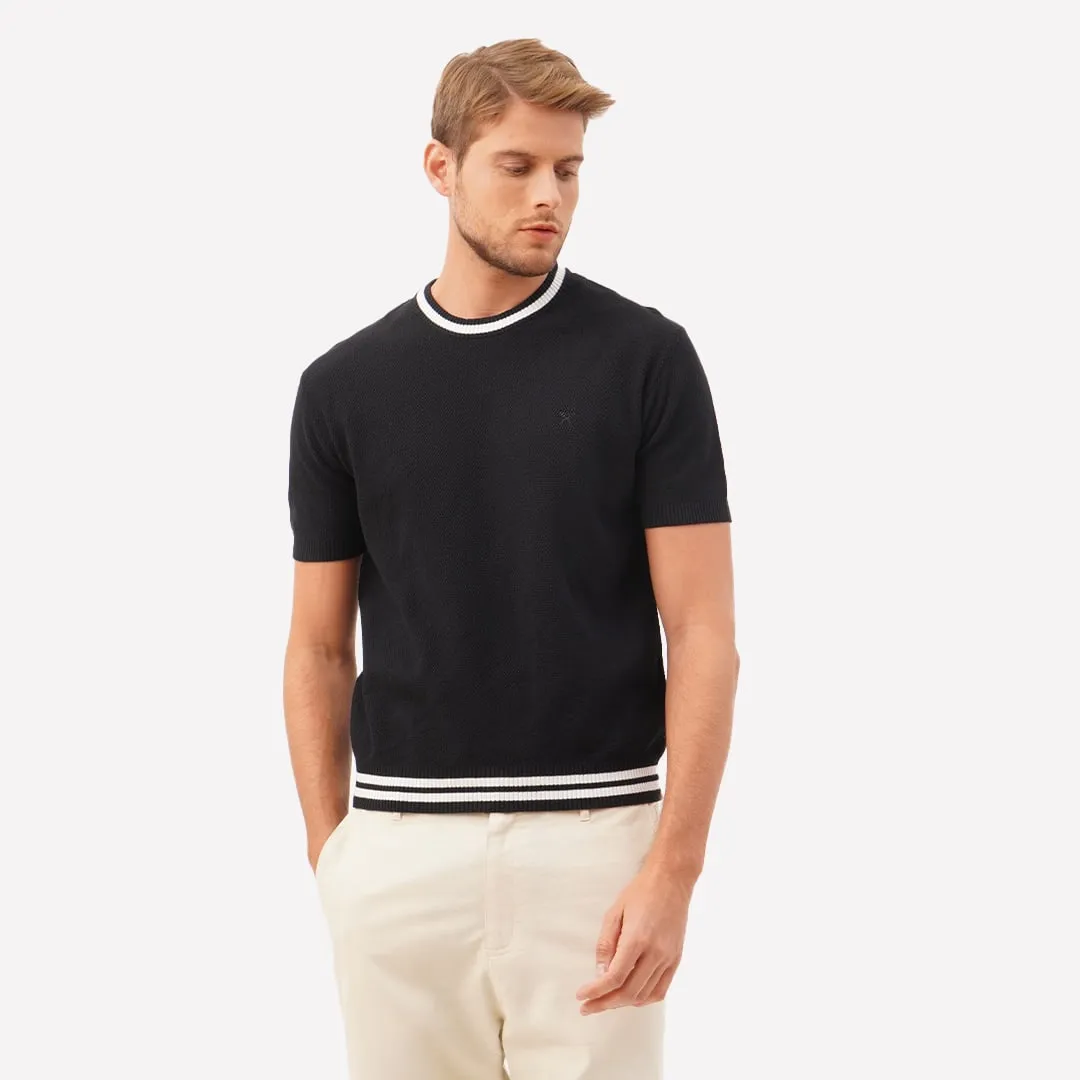 Round Neck T-Shirt With Tipping
