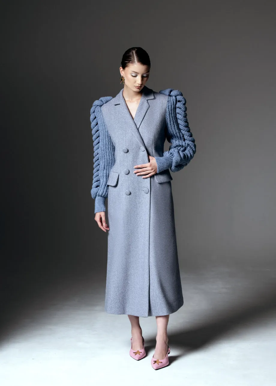 SLATE STATEMENT SLEEVES COAT