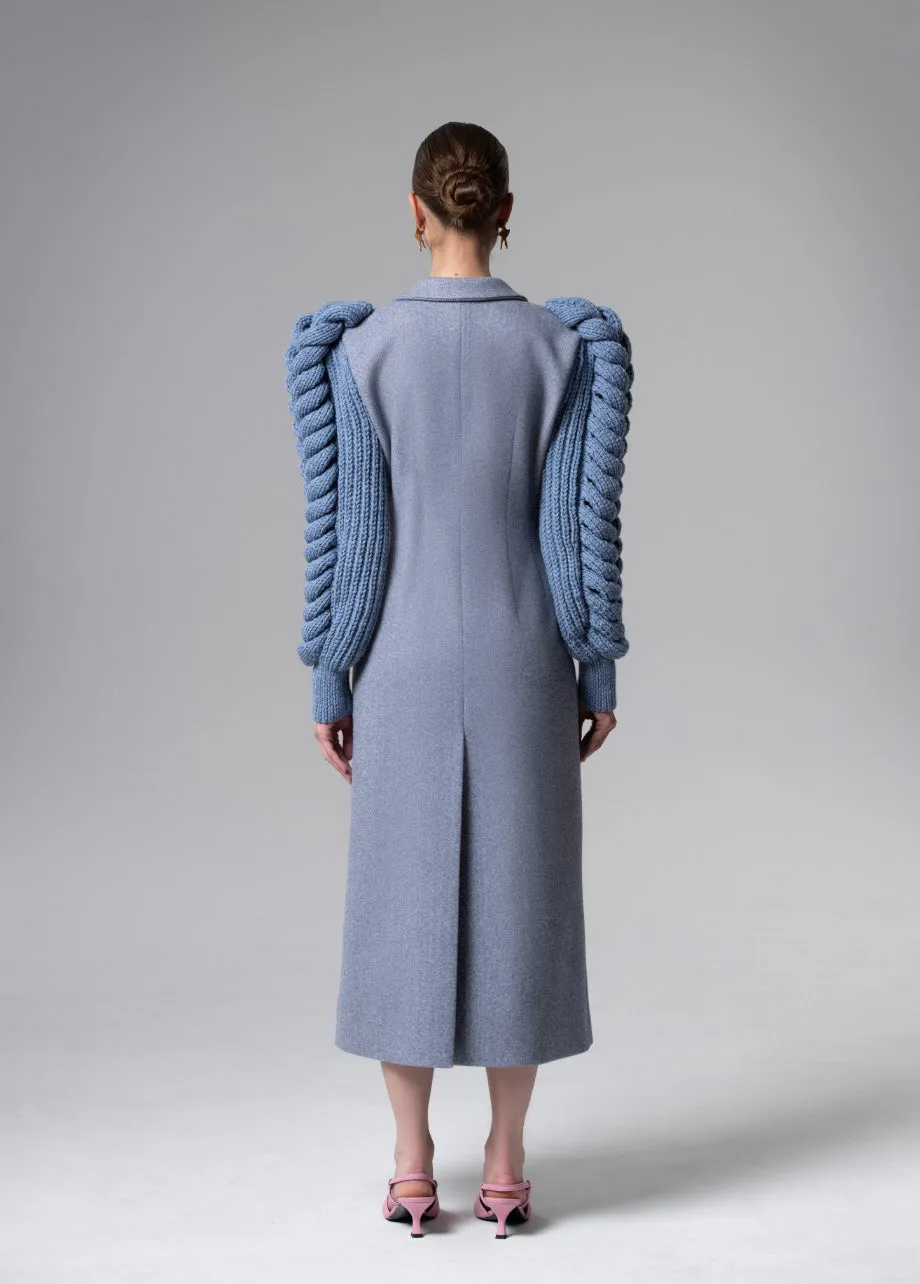 SLATE STATEMENT SLEEVES COAT