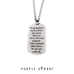 Special Wording Dogtag