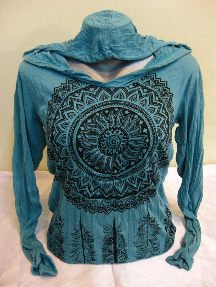 Sure Design Unisex Dreamcatcher Hoodie Turquoise