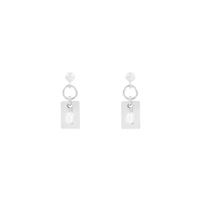 Tara Freshwater Pearl Earrings - Silver