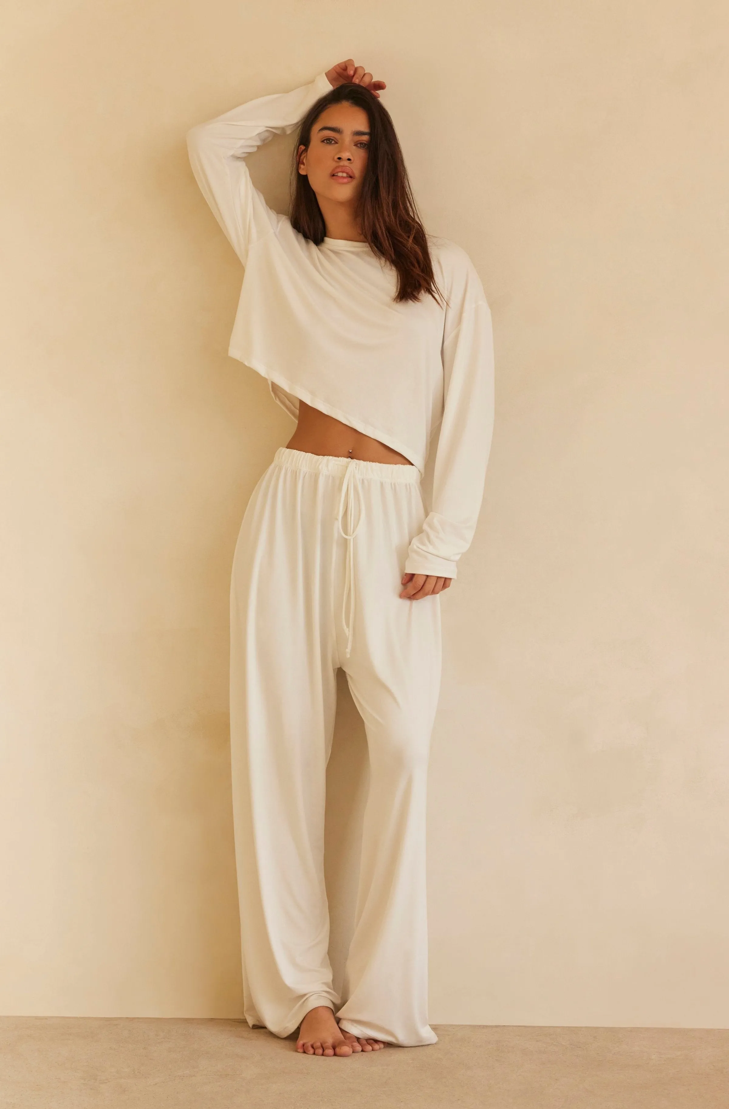 The Cloud Long Sleeve Crop Tee