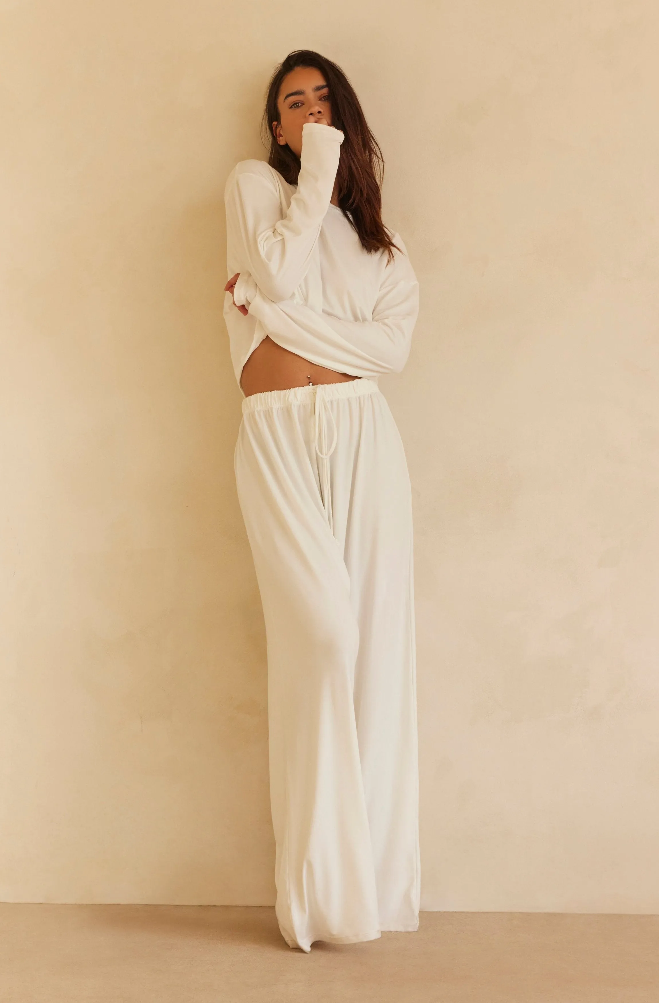 The Cloud Long Sleeve Crop Tee