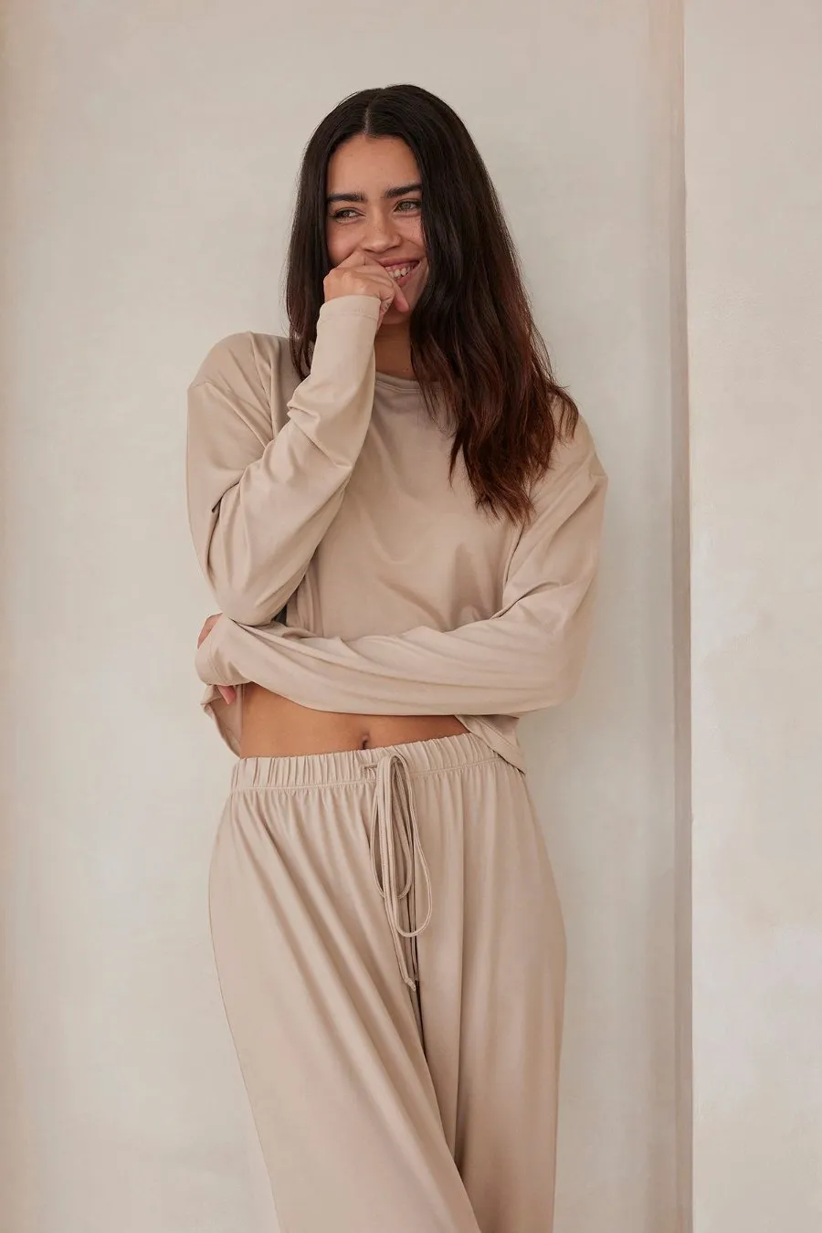 The Cloud Long Sleeve Crop Tee