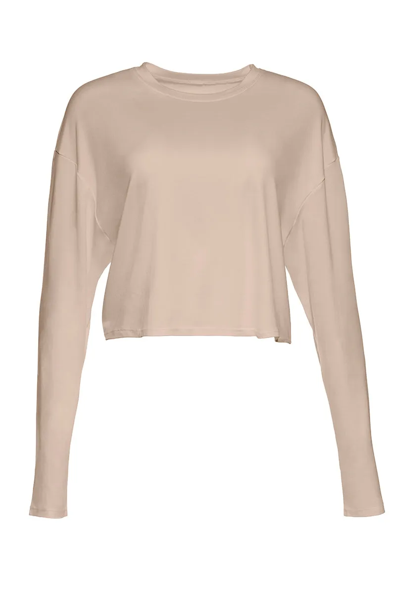 The Cloud Long Sleeve Crop Tee
