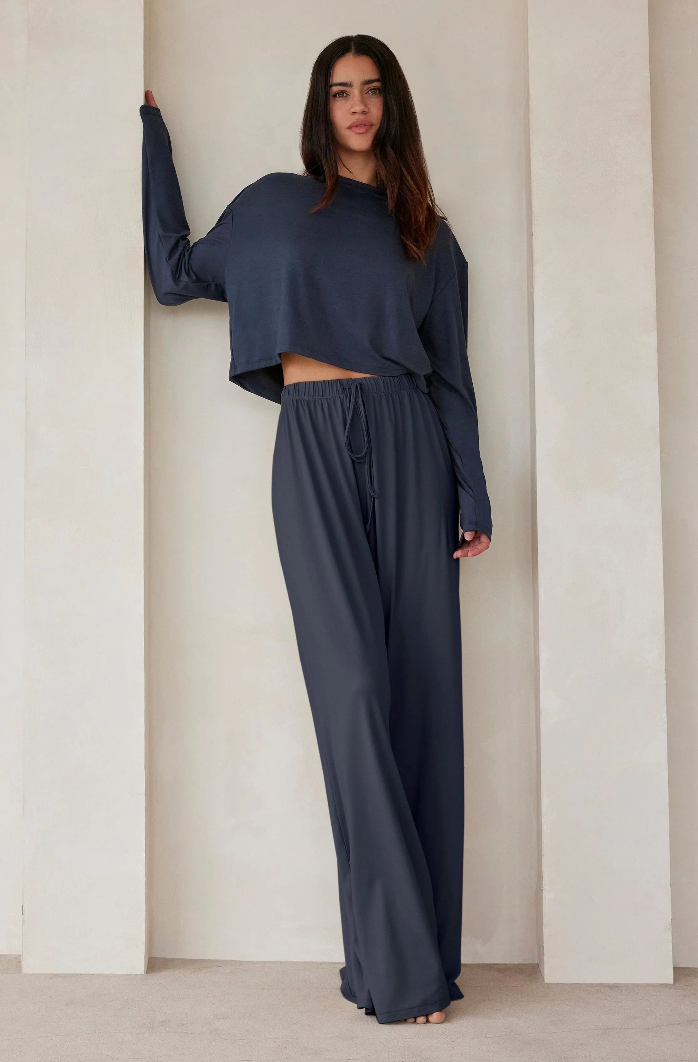 The Cloud Long Sleeve Crop Tee