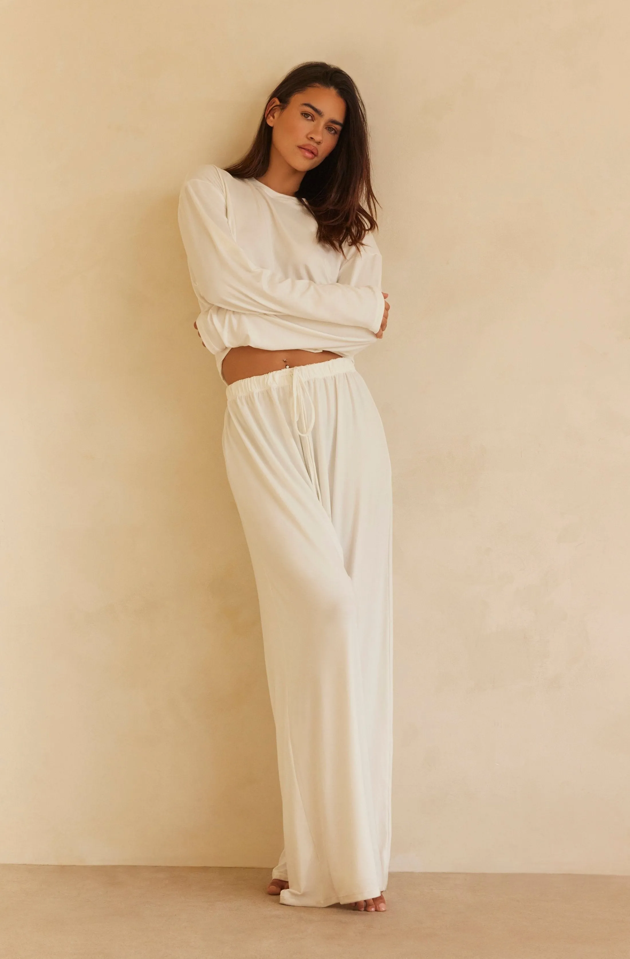 The Cloud Long Sleeve Crop Tee