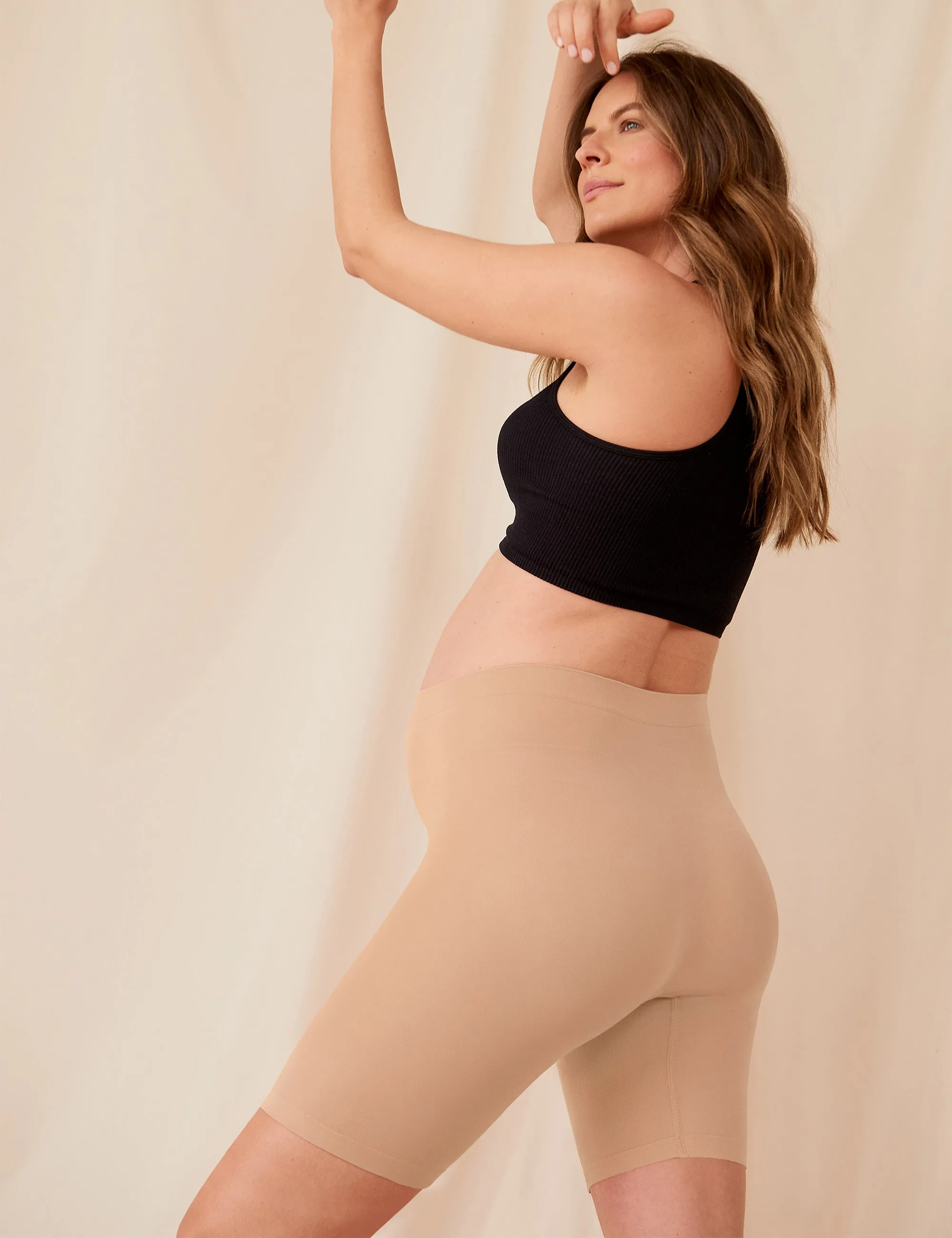 The Staple Maternity 7" Almond
