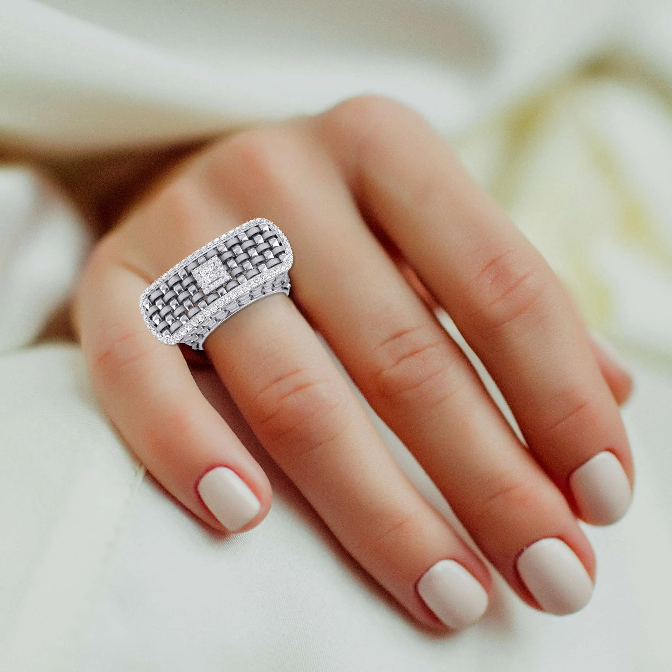 THE WAFFLE WEAVE RING