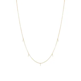Tilica Freshwater Pearl Necklace - Solid Gold
