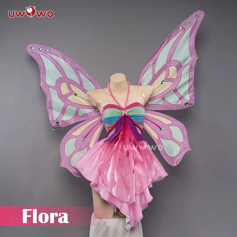 Uwowo Flora Cosplay Princess Wings Cosplay Fairy Club Costumes