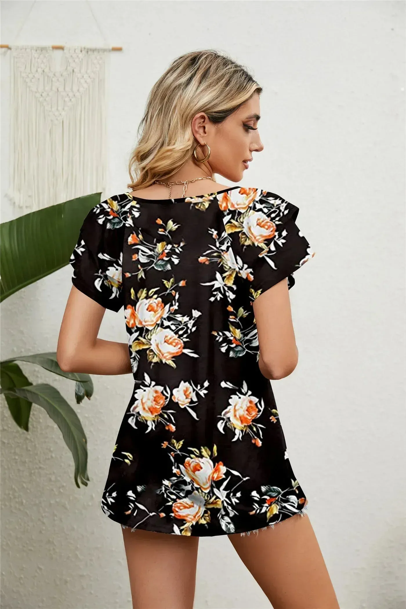 Women's Shirts & Blouses for Women Elegant Summer Tops Short Sleeve Korean Popular Clothes Red Blouse Woman Trend 2024 Clothing