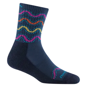 Women's Wandering Stripe Micro Crew  Lightweight Hiking Sock
