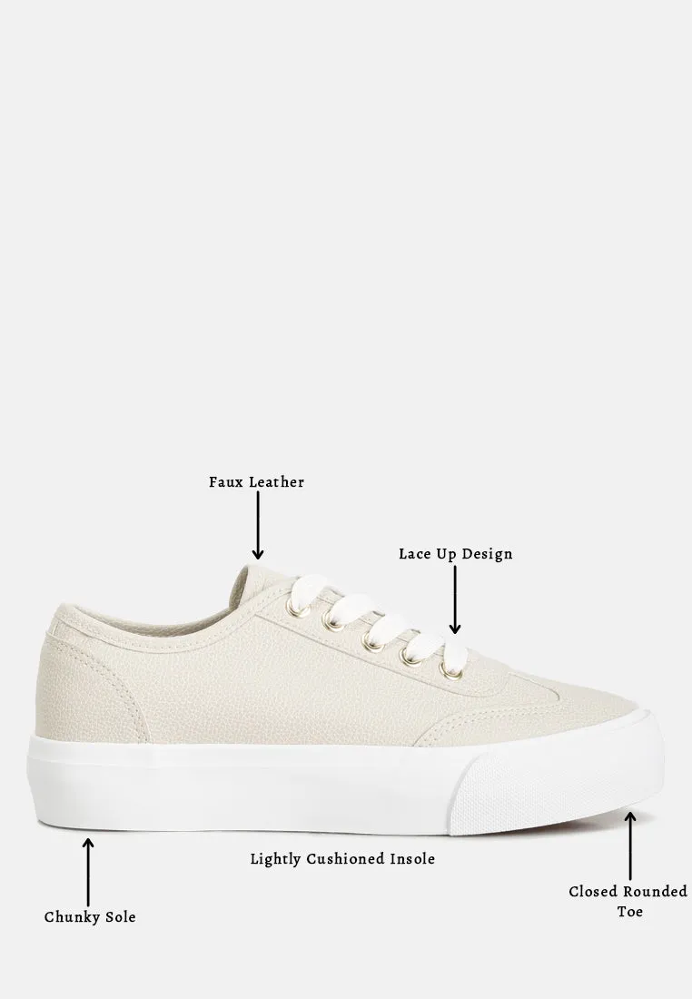 Zenda Chunky Flatform Sneakers By Ruw